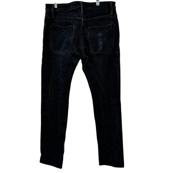 Freenote Avila black 100% cotton Slim fit selvedge denim jeans - Picture 4 of 9